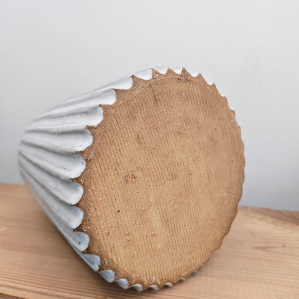 fluted vase